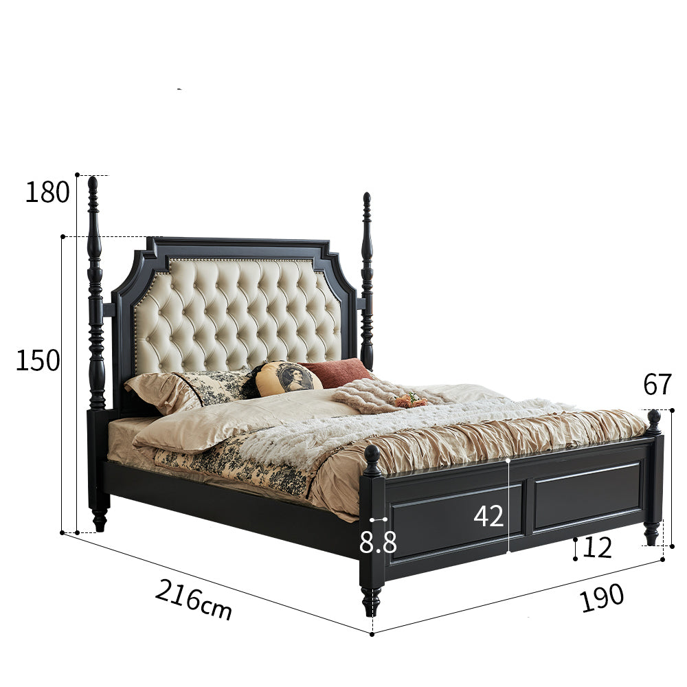 Dupon Leather Bed
