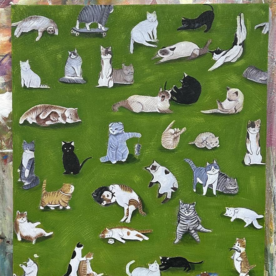 The Cat Oil Painting