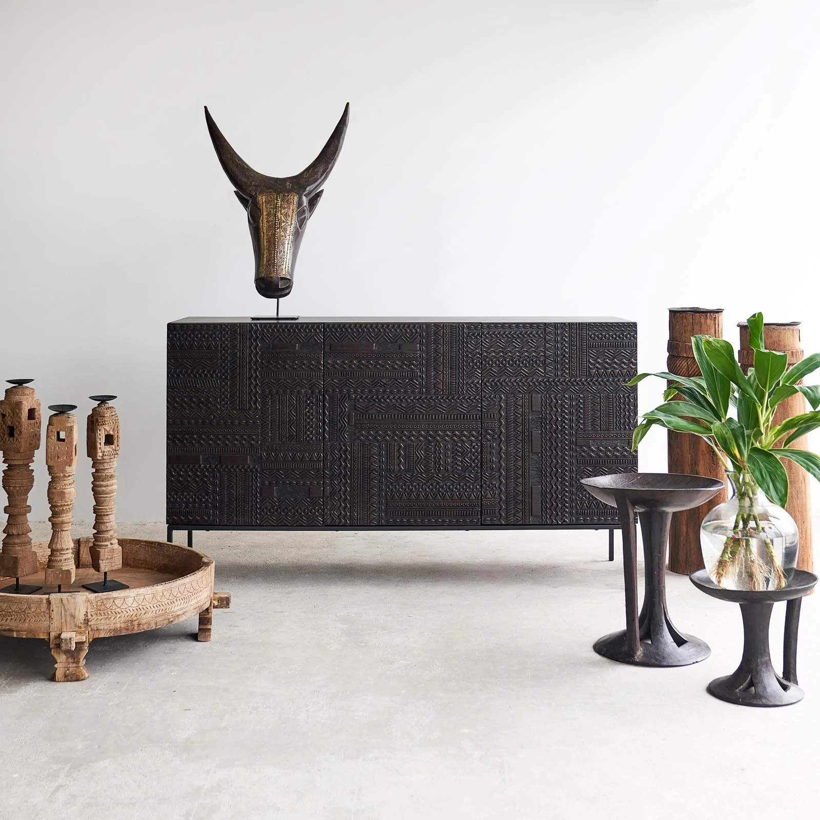 Medivh Teak Credenza