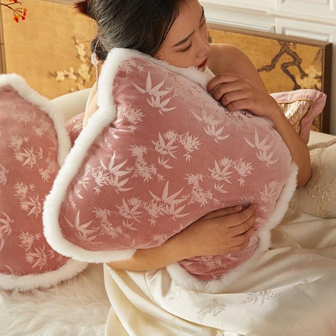 Pink Bamboo Cushion