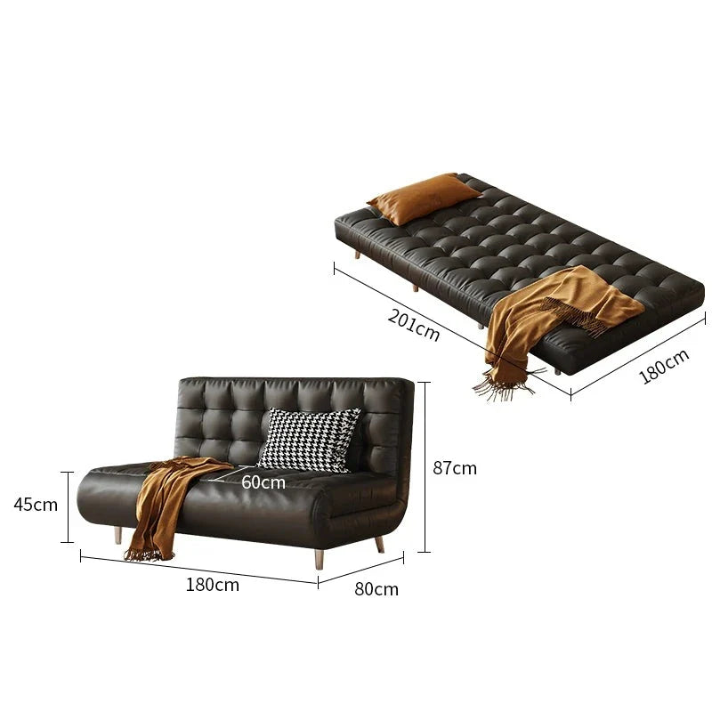 Leather Foldable Sofa