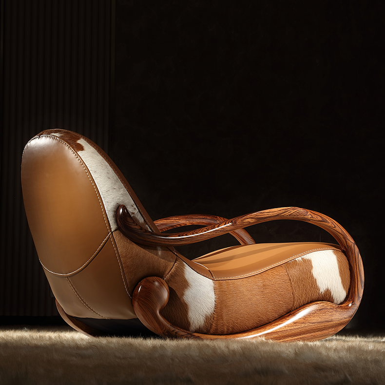 Ebony Wood Rock Chair