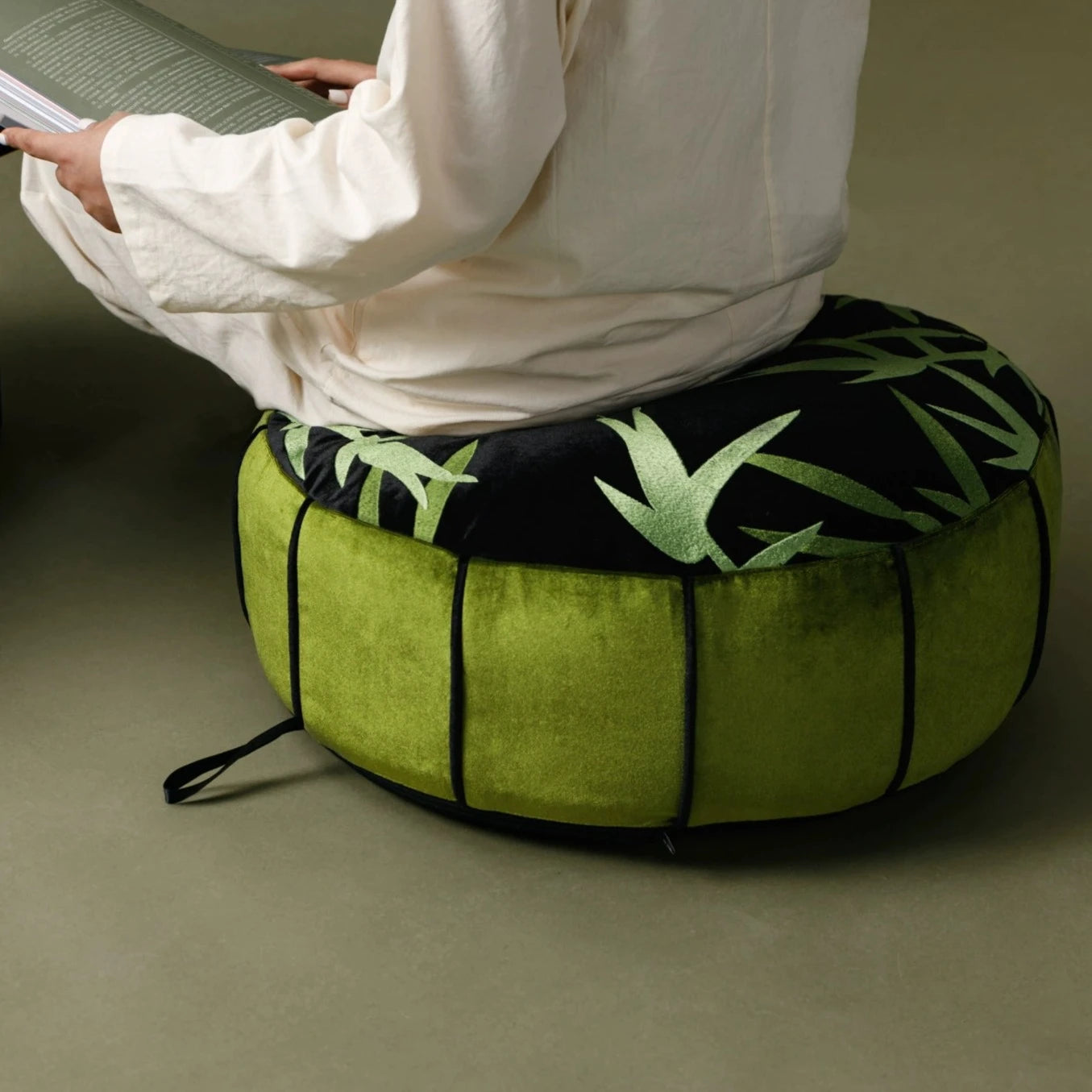 Bamboo Pouf