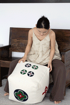 Mahjong Pouf