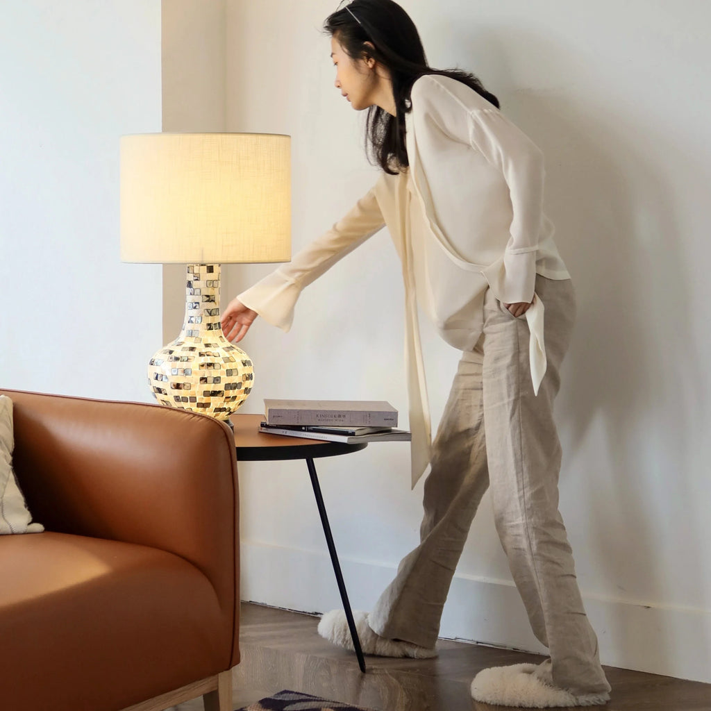 Mother of Pearl Table Lamp