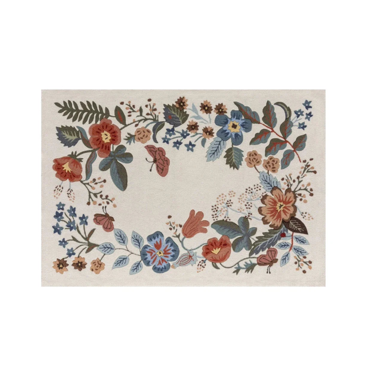 Mauve Embroidery Carpet