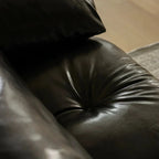 Mauve Leather Sofa