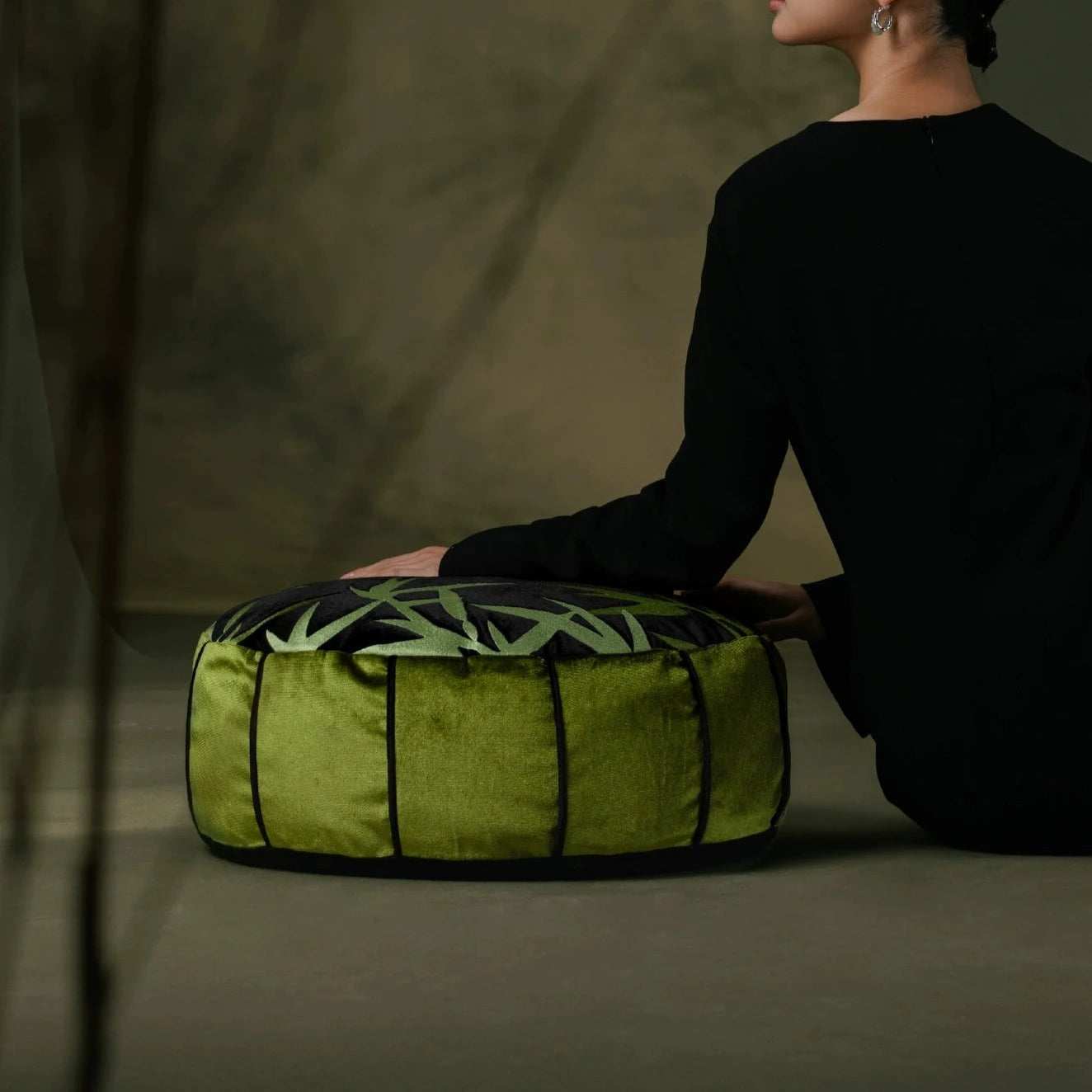 Bamboo Pouf