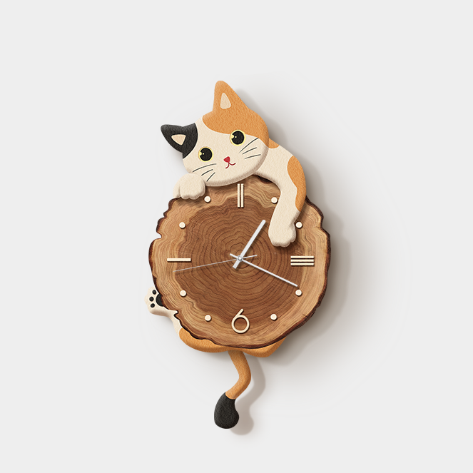 Cat Pendulum Clock