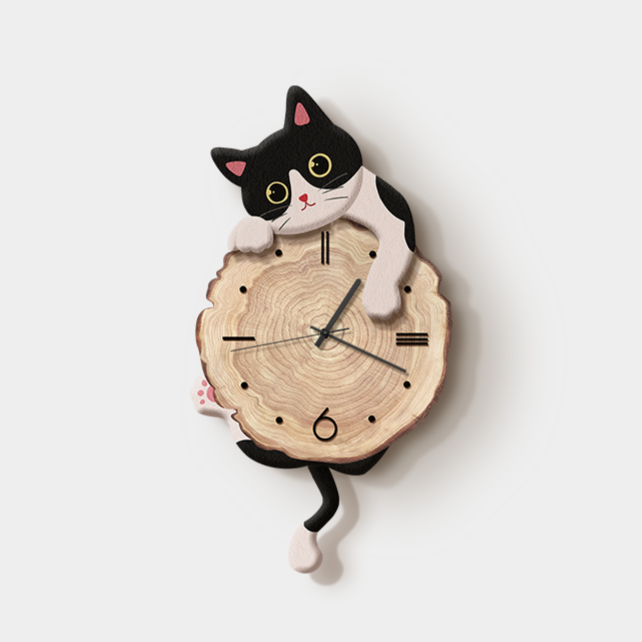 Cat Pendulum Clock