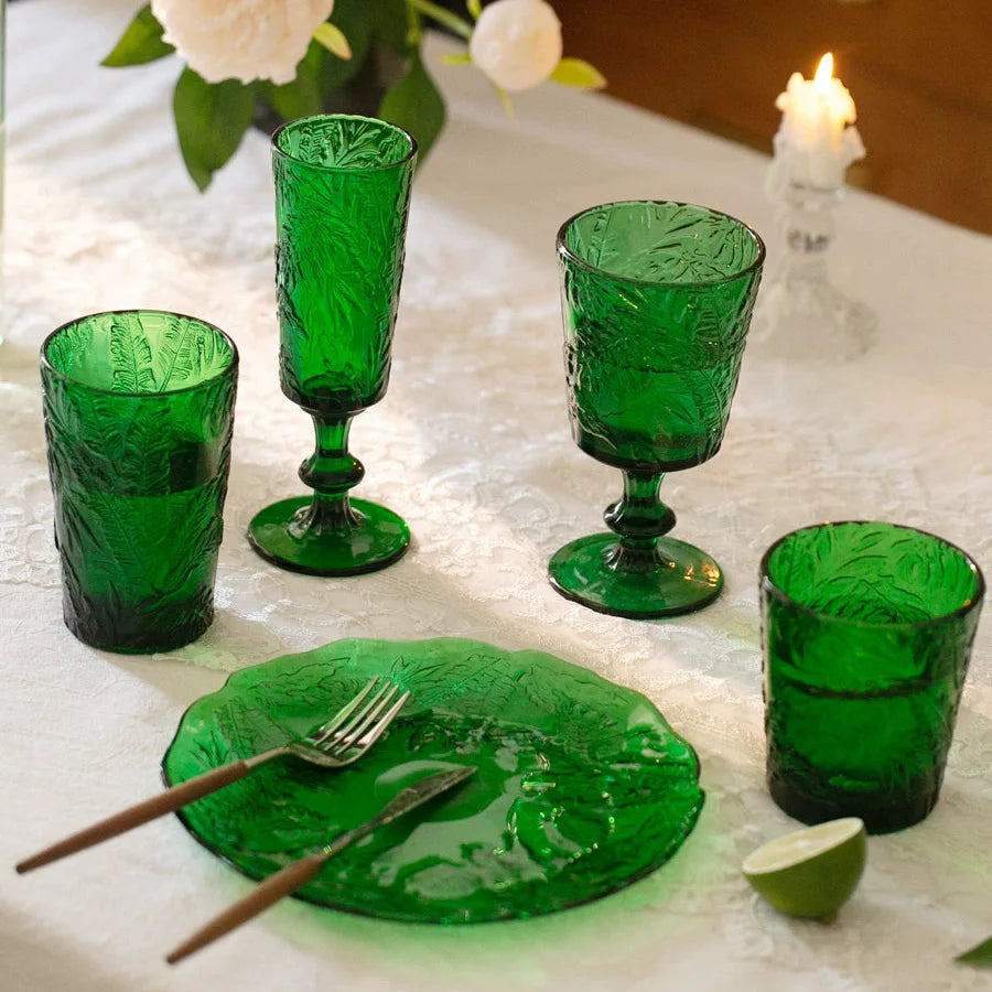 Emerald Glassware Set