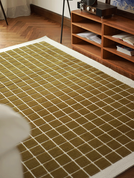 Gingham Wool Carpet