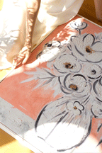 White Rose Oil Painting