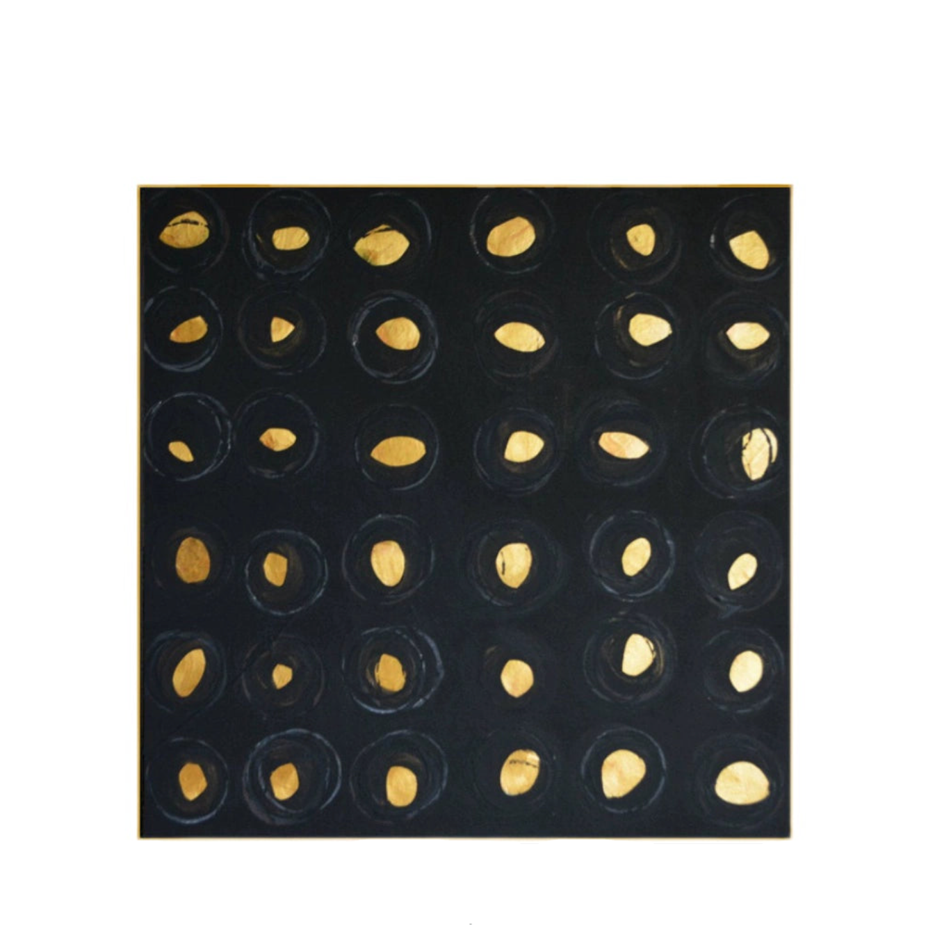 Black Gold Textured Painting