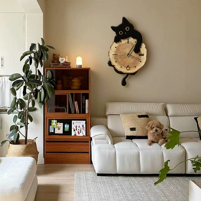 Cat Pendulum Clock
