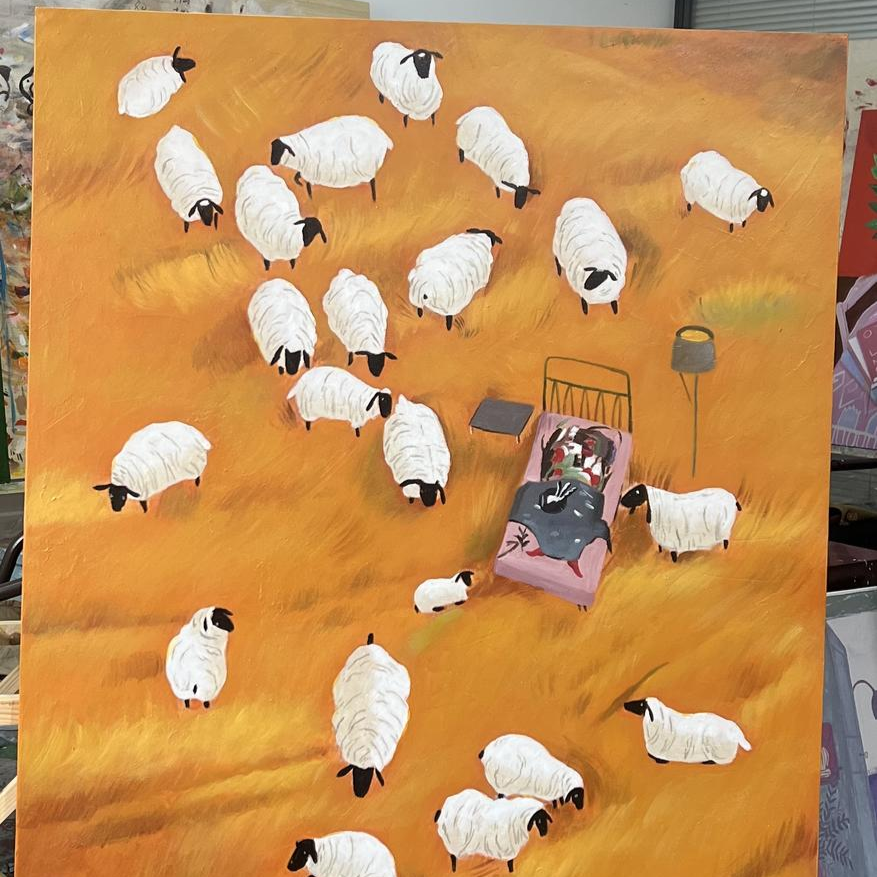 The Sheep Oil Painting