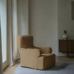 Linen Midcentury Armchair