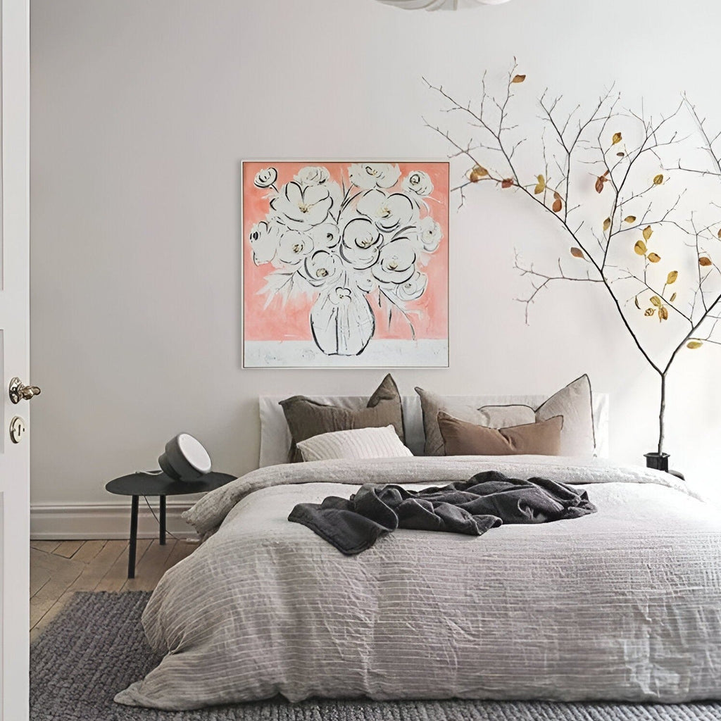 White Rose Oil Painting