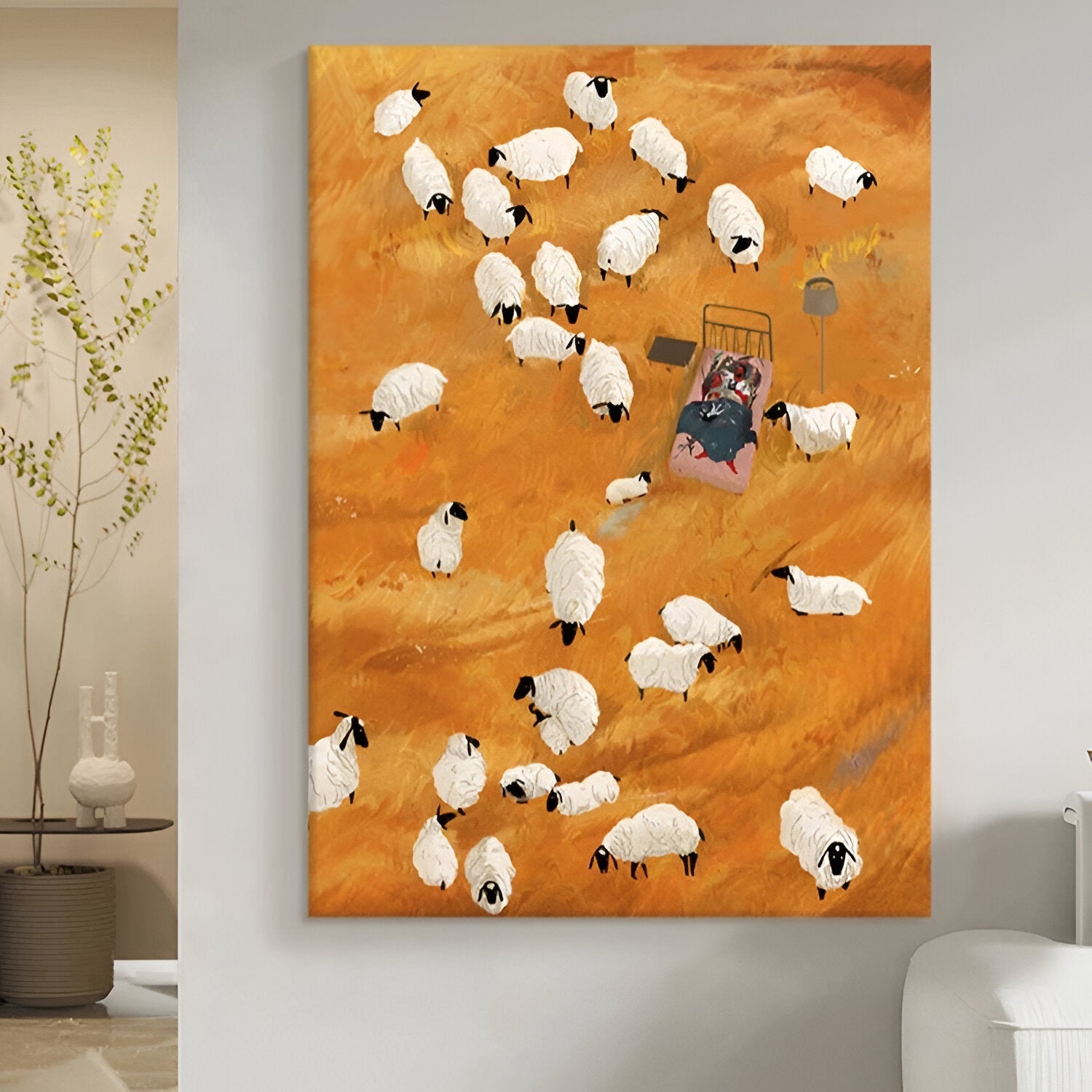 The Sheep Oil Painting