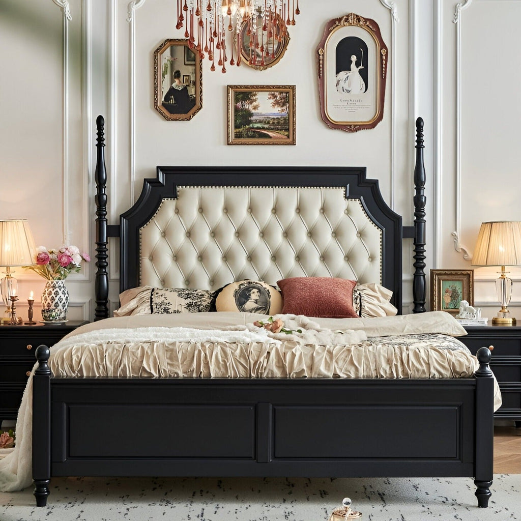 Dupon Leather Bed
